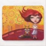 The Girl and the Fox mousepads