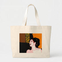 THE GIRL AND THE SCROLL CANVAS BAGS