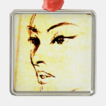 The girl christmas tree ornament