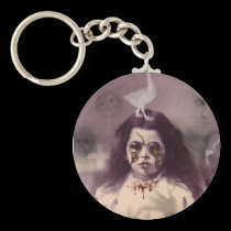 The Girl From Underground Keychain keychains