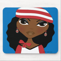 The Girl In The Hat Mousepad mousepads