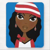 The Girl In The Hat Mousepad mousepads