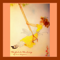 "The Girl In The Swing" By Susan Bergstrom posters