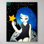 The Girl Who Took The Moon Print