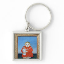 The girl with a doll, c.1892 or c.1904-05 keychain