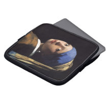 The Girl With A Pearl Earring by Johannes Vermeer Laptop Computer Sleeves