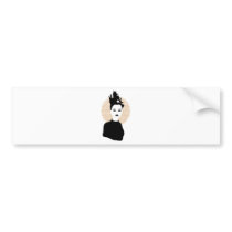 The Girl with Coral Hair bumper stickers