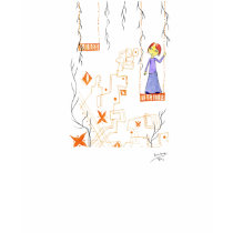the girl with orange dreams t-shirts