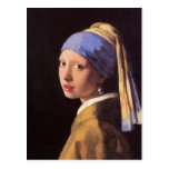 The girl with the pearl earring by Vermeer Post Card