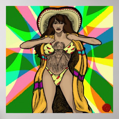 The Girl with the Trejo Tattoo Poster by TheAngiechristArt