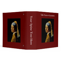 The Girl with Turban / Girl With the Pearl Earring 3 Ring Binder