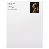 The Girl with Turban / Girl With the Pearl Earring Customized Letterhead