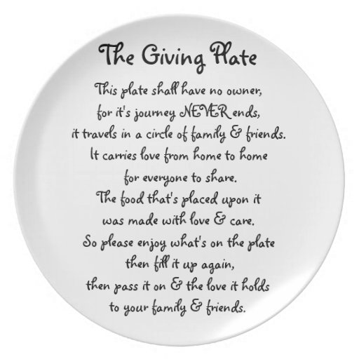 The Giving Plate Zazzle