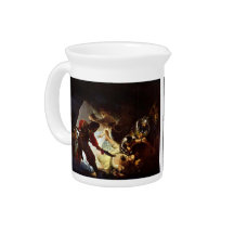 The glare Simsons by Rembrandt Drink Pitcher