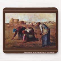 The Gleaners By Millet  (Best Quality) Mouse Pads