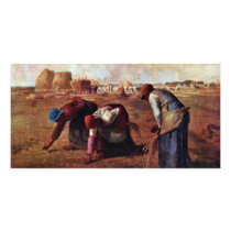 The Gleaners By Millet  (Best Quality) Customized Photo Card