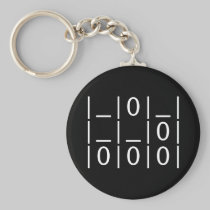 The Glider: A Universal Hacker Emblem Keychain keychains