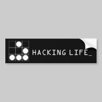 The Glider : Hacker Emblem Bumper Sticker bumper stickers