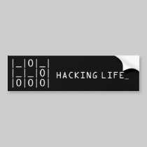 The Glider : Hacker Emblem Bumper Sticker bumper stickers
