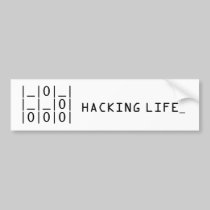 The Glider : Hacker Emblem Bumper Sticker bumper stickers