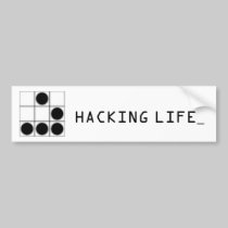 The Glider : Hacker Emblem Bumper Sticker bumper stickers