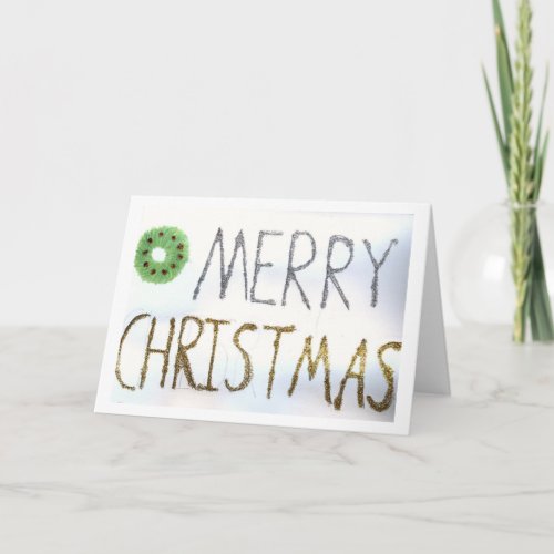 The Glitter Merry Christmas Card card