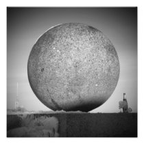 The globe photo art