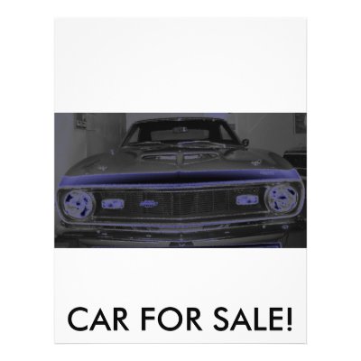 for sale car flyer