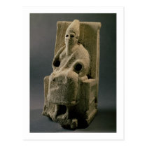 The god El, from Ugarit, 13th century BC (limeston Post Card