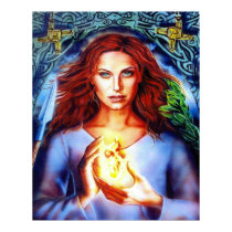 The Goddess Brigit by Lisa Iris posters