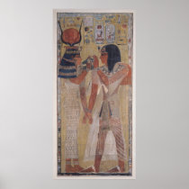 The Goddess Hathor placing the magic collar Posters