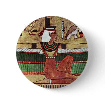 The Goddess Isis,  By Ägyptischer Maler Um 1360 V. Button