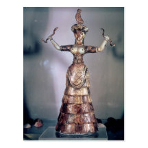 The Goddess of the Serpents Post Cards