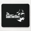 The GodTwitter Mousepad by pinksheepind The GodTwitter Mousepad