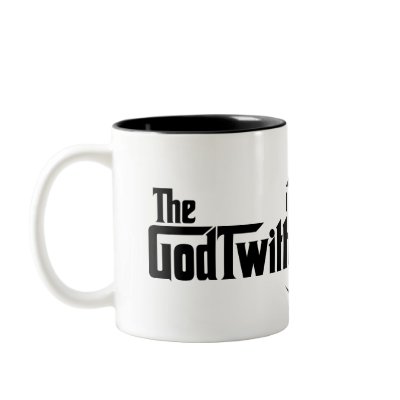 The GodTwitter Mug by pinksheepind