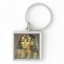 The gold funerary mask, from tomb of key chain