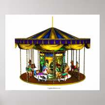 The Golden Carousel Print