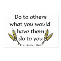 The Golden Rule christian gift item Stickers