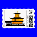 The Golden Temple, Kyoto, Japan postage