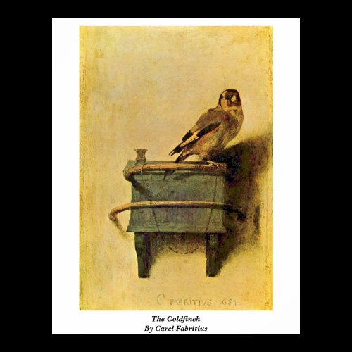 The Goldfinch. By Carel Fabritius Posters