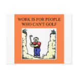 the golfer post card