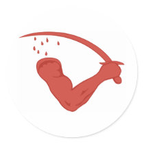 The Goliad Flag Round Sticker