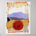 The Gong Collage Art Poster print
