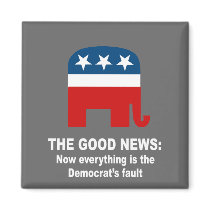 The Good News - Now everything is the democrat's f magnets by Politicaltshirts The Good News - Now everything is the democrat's f magnets