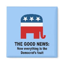 The Good News - Now everything is the democrat's f magnets by Politicaltshirts The Good News - Now everything is the democrat's f magnets