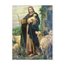 THE GOOD SHEPHERD 2 c. 1900 Post Card