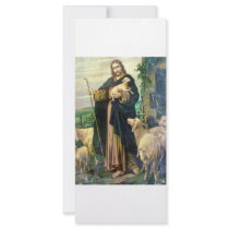 THE GOOD SHEPHERD 2 c. 1900 rack cards