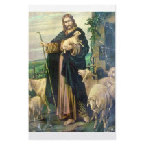 THE GOOD SHEPHERD 2 c. 1900 Custom Stationery