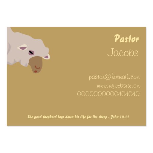 The Good Shepherd, Bible Scripture Verse Business Cards
