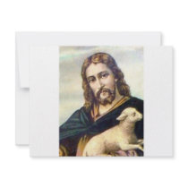 THE GOOD SHEPHERD c. 1900 Invitation
